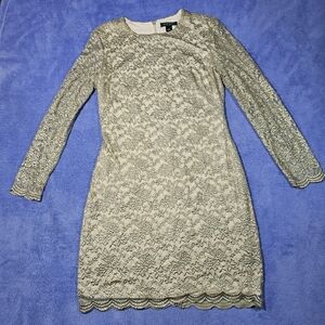LAUREN Ralph Lauren® Metallic Lace Cocktail Dress (US size 12 )